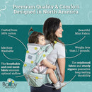 Baby Carrier - 6-in-1 Ergonomic Soft Carrier with Hip Seat and Large Storage, Front and Back Positions, Adjustable Waist Up to 43 Inches, for Infants Aged 2-36 Months, Weighing 6-45 lb by TinyTreasures Baby Boutique