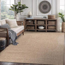 CAMILSON Easy Jute Rug 5x7, Indoor Outdoor Natural Color Fiber Area Rugs for Living Room Patio and Kitchen Rug, Solid Boho Woven Design, Easy-Cleaning, Washable Outside Carpet Alfombras (5 x 7) by CozyNest Decor