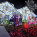 33ft 100 LED Christmas Lights Outdoor - 8 Modes Christmas String Lights Clear Wire with Time Memory, Waterproof Plug in Fairy String Lights for Indoor Outdoor Home Party Garden Decoration, Cool White by GreenHaven Gardens