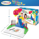 Drawing Projector for Kids 3 & Up | Preschool Tracing Projector Kit Includes 32 Animal Drawings on 4 Sturdy Discs, 8 Crayons & 1 Pad of Drawing Paper for Fun Play-Based Learning by TinyTreasures Baby Boutique