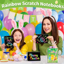 ZMLM Rainbow Scratch Party Favors Kids: Birthday Gifts Toy Bulk Scratch Art Notebook 24 Pack Birthday Goodie Bags Stuffers Girls Boys Art Craft Pad Classroom Prizes School Teacher Supplies (Easter) by TinyTreasures Baby Boutique