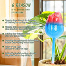 Plant Watering Globes Tulips, 4 Pcs Glass Self Watering Globes, Self Watering Planter Insert with Watering Spikes ,Automatic Plant Watering Devices,Large Watering Bulbs for Indoor & Outdoor Plants by GreenHaven Gardens