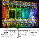 49FT 450LED F8 Upgraded Christmas Lights Decorations - 8 Modes Waterproof Outdoor Fairy String Lights With Memory and Timer - Plug-in for Holiday, Party, Wedding, Home, Roof by GreenHaven Gardens
