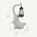 Solar Powered Outdoor Figurine Lights, 10 Inch Waterproof Animal Elephant Statue Light, Suitable for Decorations for Patio, Balcony, Lawn, Courtyard, Etc.(Face Upward) by GreenHaven Gardens