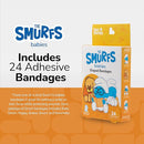 BioSwiss Bandages, The Smurfs Baby Smurf Shaped Self Adhesive Bandage, Latex Free Sterile Wound Care, Fun First Aid Kit Supplies for Kids and Adults, 24 Count Box by TinyTreasures Baby Boutique