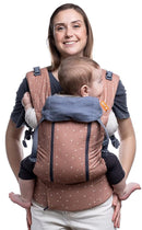Beco Baby Carrier 8 Hybrid Newborn to Toddler (7-45lbs) - All in 1 Mesh Backpack, Front and Hip Carrier with Adjustable Seat - Cooling Ergonomic Carrier (Rose Love) by TinyTreasures Baby Boutique