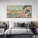SIGNWIN 24"x46" Extra Large Framed Wall Art Japanese Ukiyo-e Landscape, Timeless Mt. Fuji Scene for Zen-Inspired or Asian-Style Interiors for Home Living Room Bedroom Decor (Frame Assembly Required) by CozyNest Decor