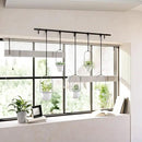 Umbra Triflora Hanging Planter for Window, Indoor Herb Garden, Set of 5, White/Black by GreenHaven Gardens