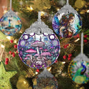 Mushroom Stained Glass Suncatcher, Jocidea Mushroom Ornament, Mushroom Christmas Ornament, Holidays Ornaments, Christmas Tree Ornament, Mushroom Decor, Gifts for Mushroom Lovers by GreenHaven Gardens