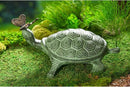 Evergreen Garden Beautiful Summer Turtle and Butterfly Metal Garden Statue - 9 x 14 x 7 Inches Fade and Weather Resistant Outdoor Decoration for Homes, Yards and Gardens by GreenHaven Gardens
