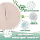 wegreeco Nursing Breast Pads (14 Pack) + Laundry Bag & Travel Storage Bag, 4.7 inch - Washable & Reusable Breastfeeding Nursing Pads (Rose Gold, Large, Contoured Shape) by TinyTreasures Baby Boutique