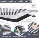 Picnic Blankets 80" x 60" Extra Large Outdoor Blanket Sand Free Foldable with Carry Strap for Beach, Camping, Park Grass, Hiking, Travel, Concerts, Indoors by TinyTreasures Baby Boutique