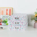 Soul & Lane Floral Decorative Storage Boxes With Lids, Set of 3 Pretty Nesting Cardboard Letter Storage Boxes for Photos, Documents, Scrapbooks, Keepsakes, Memories by TinyTreasures Baby Boutique