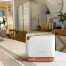 ASAKUKI 700 ml Premium Essential Oil Diffuser, 5 in 1 Ultrasonic Aromatherapy Fragrant Oil Vaporizer Humidifier, Timer and Auto-Off Safety Switch, 7 LED Light Colors by TinyTreasures Baby Boutique