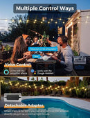 XMCOSY+ Smart Outdoor String Lights, 75Ft G40 Globe Patio Lights with 34 Dimmable LED Bulbs, WiFi & APP Control, Work with Alexa, Extendable Waterproof LED String Lights for Outside, Porch, Backyard by GreenHaven Gardens