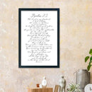 LuZhiQiang Psalm 23 Wall Art Bible Verse 16"×11" Christian Inspirational Scripture Sign Wood Framed Wall Hanging Decor (Black) by CozyNest Decor