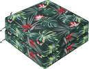 Favoyard Outdoor Chair Cushion 22 x 22 x 3 In Waterproof Pattern Fade Resistant Cushions for Patio Furniture with Removable Cover Attach Straps 28D Foam Insert Cushions Pads for Seat Sofa Couch 2 Pack