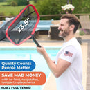 ProTuff 23" Fine Pool Net – 2 Year Unconditional Free Replacement – Cleans 3X Faster Than Vacuums – Wide Pool Skimmer with Deep Bag for Easy Maintenance – Skimmer Net for Leaves, Bugs & Other Debris by GreenHaven Gardens