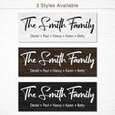 Personalized Family Name Wood Sign - Custom Last Name Plaque, New Family Established Sign, Wedding & Housewarming Gift, Rustic Home Wall Decor Plaque 16"x6" by CozyNest Decor
