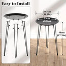 SUEH DESIGN Plant Stand Indoor, Metal Plant Stand Round Plant Table Heavy Duty Plant Stool Tall Flower Pot for Indoor Outdoor Home Decor, 1 Pack Tall by GreenHaven Gardens