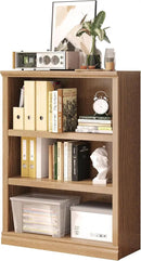 43 in Tall Bookcase, 3-Tier Bookshelf Open Storage, 33 inch Wide Floor Standing Indoor Furniture, Book Cases for Home School Library Office Bedroom Kids, Oak 3 Tiers by CozyNest Decor