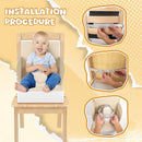 Toddler Booster Seat, Baby Booster for Dining Table, Travel Toddler Chair with Adjustable Straps, Portable Kitchen Booster for Baby, Compact Design, Easy to Clean by TinyTreasures Baby Boutique