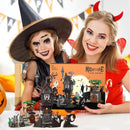 Mini Bricks Haunted Graveyard House Building Set - 1092 PCS Halloween Spooky Construction Toy Kit for Kids & Adults (Not Compatible with ) by CozyNest Decor