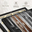 ElephantStock Ski Collection Wall Art - Horizontal Framed Canvas - 1-Piece Bathroom Wall Decor - Photography sports Canvas Print - Brown and Black Decor for Wall - 25" X 17" by CozyNest Decor