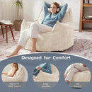 Giant Bean Bag Chair Sofa for Adults Teens, Comfy Corduroy Large Bean Bag Chairs with Armrests for Bedroom Living Room, Adult BeanBag Lazy Sofa Couch Chairs with Filler Included by CozyNest Decor