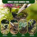 Weed Puller Tool with Long Handle - 58" Manual Weeder Remover Tool, 2 in 1 Hand Weed Rake and Garden Hoe for Gardening, Heavy Duty Uprooting Weeding Pull for Yard, Lawn, Patio and Garden by GreenHaven Gardens