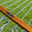 Original Pawleys Island Large Green Oatmeal Heirloom Tweed DURACORD® Rope Hammock with Extension Chains & Tree Hooks, Handcrafted in The USA, 450 LB Weight Capacity, 13 ft. x 55 in. by GreenHaven Gardens