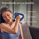 TheraGun Therabody Relief Handheld Percussion Massage Gun - Easy-to-Use, Comfortable & Light Personal Massager for Every Day Pain Relief Massage Therapy in Neck, Back, Leg, Shoulder and Body (Navy) by CozyNest Decor