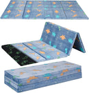 MeMoreCool Kids Floor Futon Mattress Large 6x4 FT, Thicken Foam Tatami Mattress for Children Play Area, Foldable Sleeping Pad Crawling Tatami Mat for Playroom, Dinosaur by TinyTreasures Baby Boutique