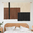 Macrame Wall Hanging Large Dip Dye Tapestry Fiber Wall Art Boho Bedroom Décor 57''W*35''L by CozyNest Decor