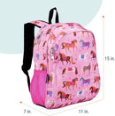 Wildkin 15-inch Kids Backpack – Durable, Padded, Adjustable for School & Travel - Horses by TinyTreasures Baby Boutique