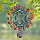 TUOKING Mandala Wind Spinners Outdoor Metal 3D Hanging Art Wind Spinner 12 Inch Stainless Steel for Yard and Garden Decoration Worth Gift for Women by GreenHaven Gardens