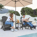 SERWALL Folding Adirondack Chair Footrest Set of 2, Adirondack Ottomans Without Assembly, Grey by GreenHaven Gardens