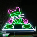 Cat DJ Player Neon Sign Dimmable DJ Player Led Neon Light for Wall Decor USB Powered Cool Neon Light Sign for Bar Party Man Cave Bedroom Art Wall Decoration by CozyNest Decor