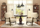 Modern Accent Chairs Set of 2 for Living Room Mid Century Arm Chairs Upholstered Bedroom Chairs Comfy Lounge Chairs with Solid Wood Frame, Beige by CozyNest Decor