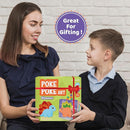 jackinthebox Poke Poke Art – Dinosaurs Theme, Mess-Free Fabric Art and Craft, Flower Pressing Kits, Gift for Kids, Toys for Girls and Boys Ages 4 5 6 7 8 by TinyTreasures Baby Boutique