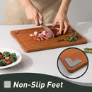 Extra Large Bamboo Cutting Board with Non Slip Feet and Over Sink Butcher Block Chopping Board Wooden Cutting Boards Solid Thick Juice Groove Big Xl XXl xlarge Kitchen Counter Organic Meat BBQ Kit by CozyNest Decor