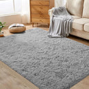 4x6 Area Rug for Living Room: Fluffy Shag Soft Washable Rugs Fuzzy Plush Indoor Carpet for Bedroom Nursery Playroom Dorm Kids Girls Boys Room (Grey, 4'x6') by TinyTreasures Baby Boutique