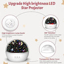 Star Projector Night Light for Kids, Baby Night Lights with Snowflake & Starry Theme, 360 Degree Rotation, 15 Mode Color Changing, Birthday Gift Toys by CozyNest Decor