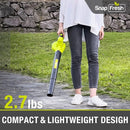 SnapFresh Cordless Leaf Blower - 20V Electric Leaf Blower with 2.0 Ah Battery and Charger - Lightweight 2-Speed Leaf Blower for Lawn Care and Yard/Garden/Patio Cleaning by GreenHaven Gardens