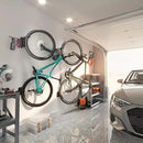 monTEK Swivel Bike Wall Mount, Bike Hangers for Garage, Bike Wall Mount with Two Extra Storage Hooks, Bike Hanger Wall Mount for Space Saving, Bike Rack Garage Holds Up to 77 lbs by GreenHaven Gardens