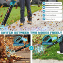 2025 Upgrade Leaf Blower,Leaf Blower Cordless with 2 * 2.6AH Batteries and Fast Charger, 450CFM &150MPH and 2 Speed Mode, Lightweight Electric Leaf Blowers for Lawn,Yard, Leaves, Dust,Snow Care (BLUE) by GreenHaven Gardens
