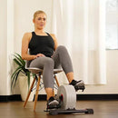 Sunny Health & Fitness Dual Function Under Desk Pedal Exerciser, Portable Indoor Cardio Mini Bike at Home, Arm/Leg Cycle for Seniors, Optional Magnetic, Motorized & Free SunnyFit App Bluetooth Connect by CozyNest Decor