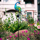 DREAMSOUL Metal Peacock Garden Solar Lights Outdoor Decorative Garden Stake Lights- Waterproof Peacock Solar Landscape LED Path Light Patio Yard Lawn Outside Decoration by GreenHaven Gardens