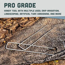 Squirrel Products U Shape Galvanized Garden Stakes Metal, 6 Inch Landscaping Staples, 11 Gauge Stakes for Landscaping Fabric Barrier Irrigation Tubing, 2.9mm 15x2.5x15cm – 500 Pack by GreenHaven Gardens