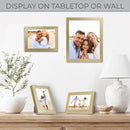 Sheffield Home 4 Piece Gallery Wall Frame Set, 8x10 Inch, 5x7 Inch, and 4x6 Inch, Gold by CozyNest Decor